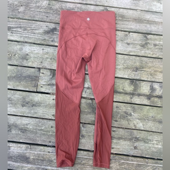 Lululemon Wunder Train Tights Size 4 Dark Terracotta RARE! - Picture 2 of 5
